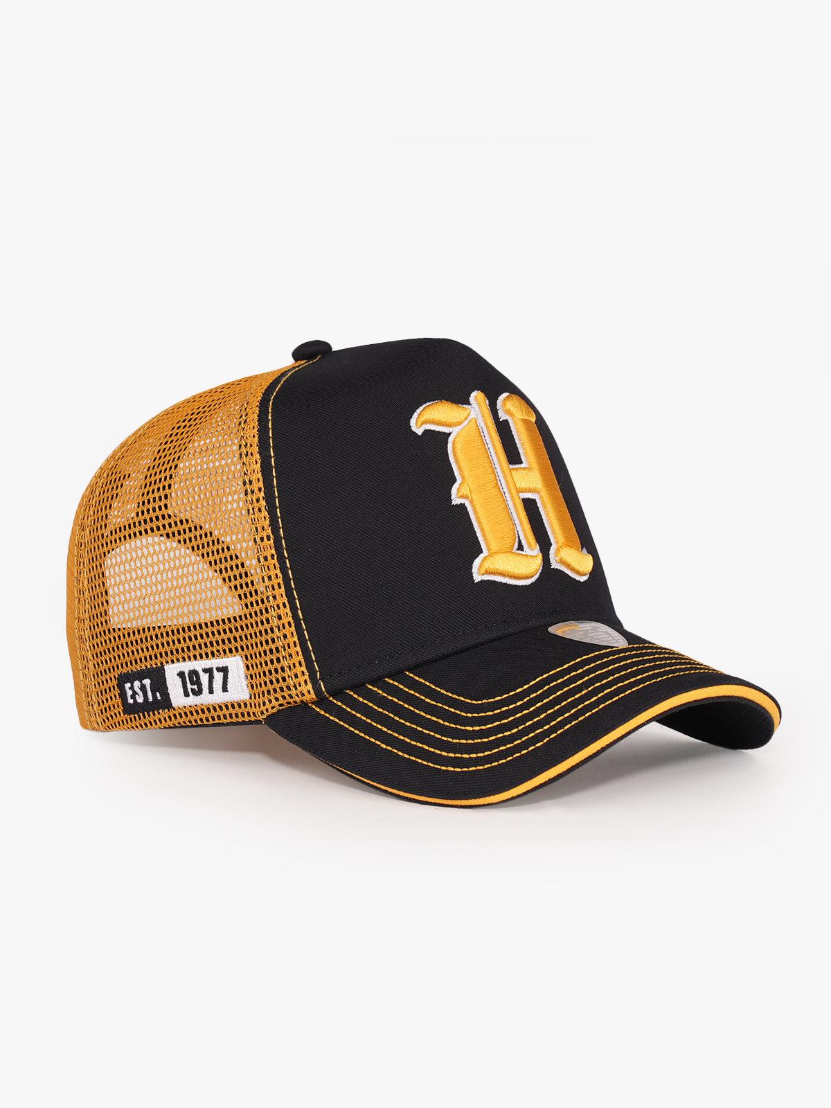 Trucker Hat - Name Collection - Custom Made - Sarı/Lacivert