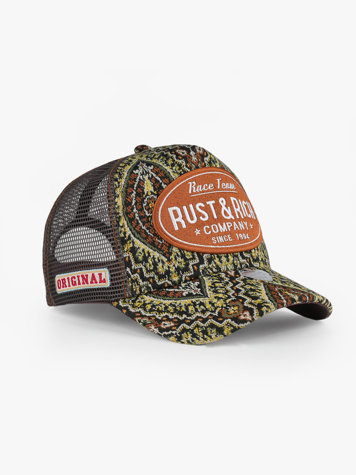 Trucker Hat - Limited Collection - Vintage Race - Yeşil/Kahverengi