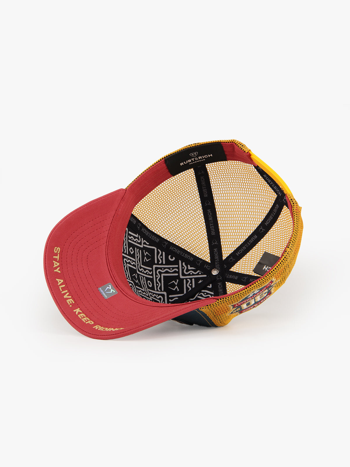 Trucker Hat - Urban Collection - Motorcycle - İndigo/Sarı