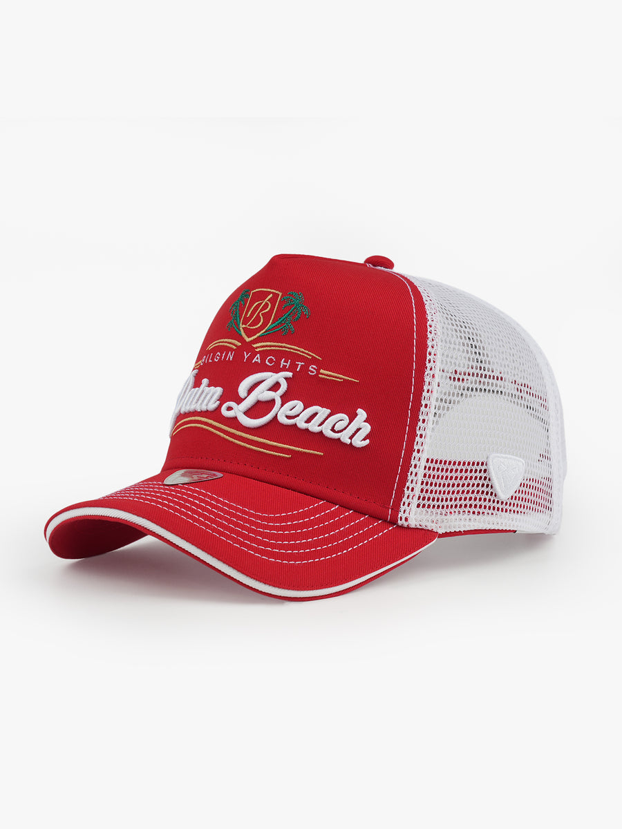 Trucker Hat - City's Collection - Bilgin Yachts Palm Beach - Kırmızı