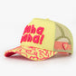 Trucker Hat - Art Collection - Doodle - Fuşya/Sarı