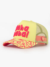 Trucker Hat - Art Collection - Doodle - Fuşya/Sarı