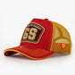 Trucker Hat - Name Collection - Custom Made Two Letters - Sarı/Kırmızı