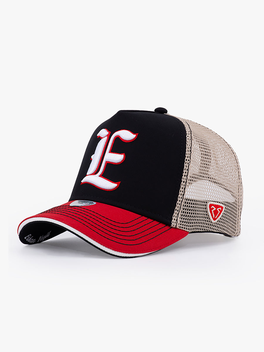 Trucker Hat - Name Collection - Custom Made - Siyah/Kırmızı