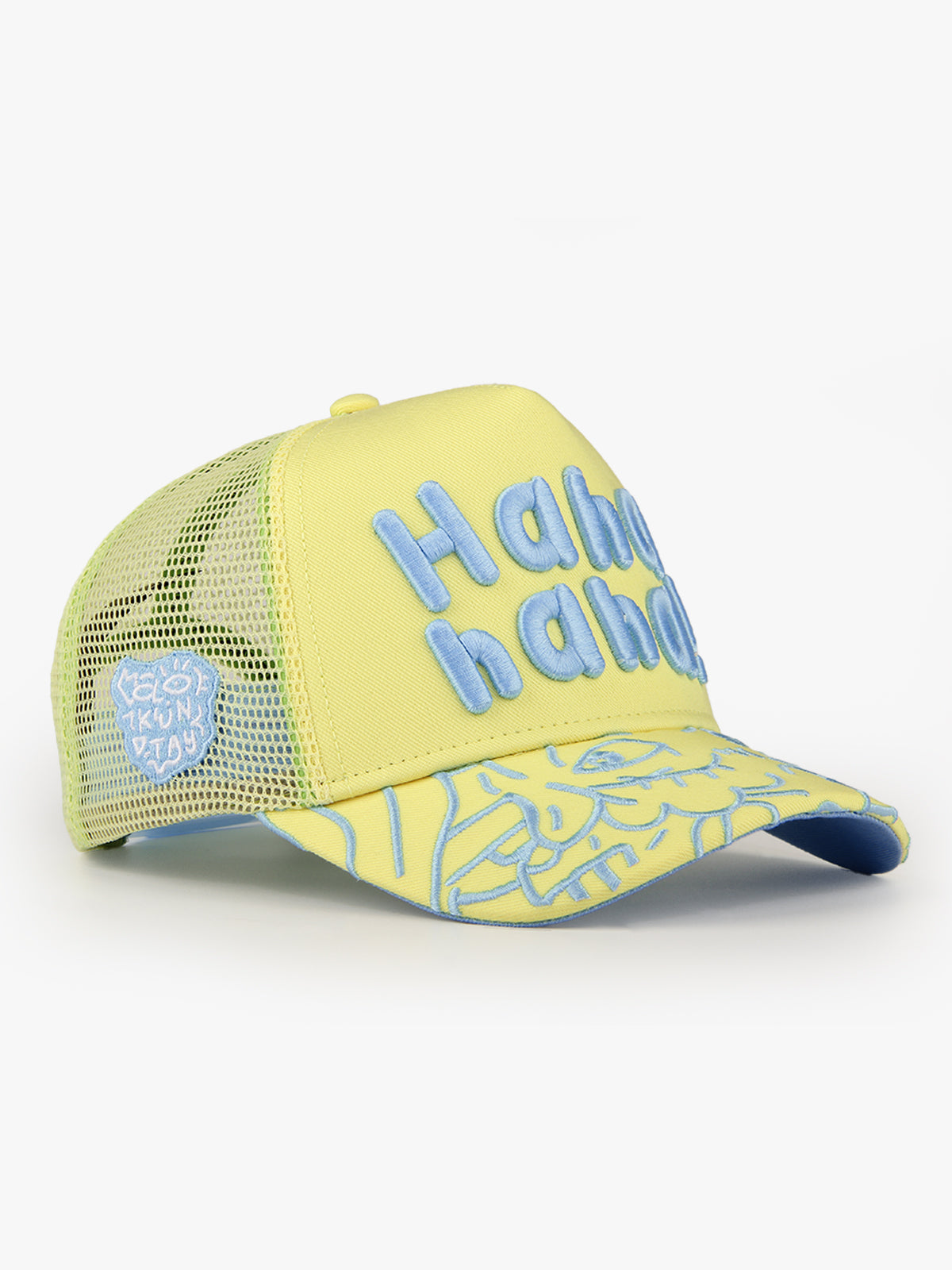 Trucker Hat - Art Collection - Doodle - Mavi/Sarı