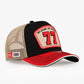 Trucker Hat - Name Collection - Custom Made Two Letters - Siyah/Bej