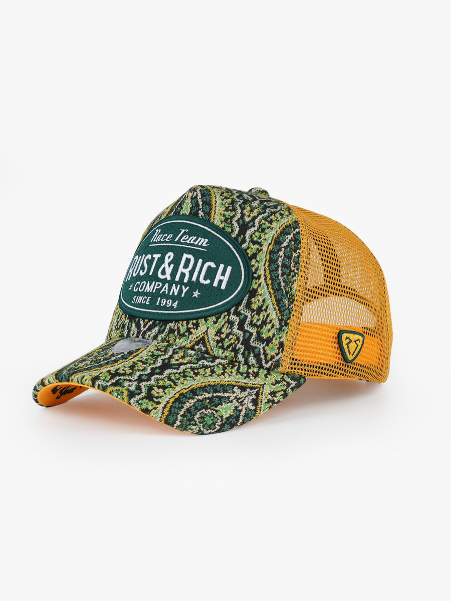 Trucker Hat - Limited Collection - Vintage Race - Yeşil/Sarı