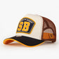 Trucker Hat - Name Collection - Custom Made Two Letters - Ekru/Kahverengi