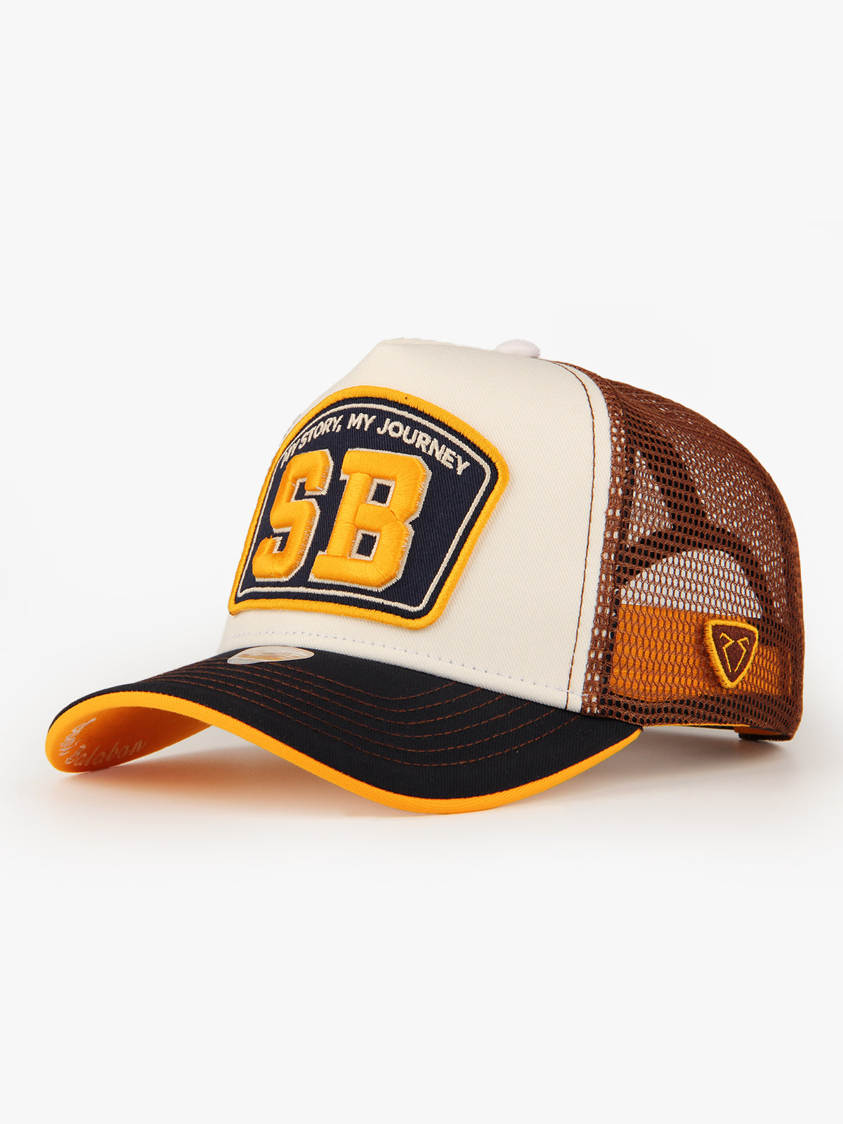 Trucker Hat - Name Collection - Custom Made Two Letters - Beyaz/Lacivert