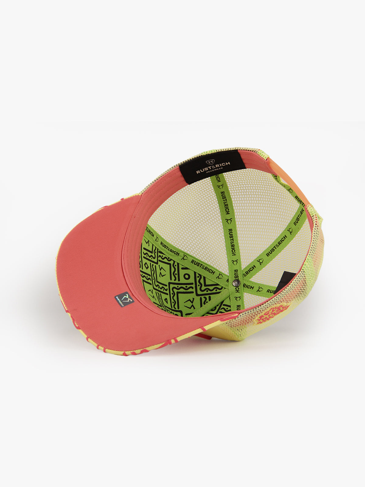 Trucker Hat - Art Collection - Doodle - Fuşya/Sarı