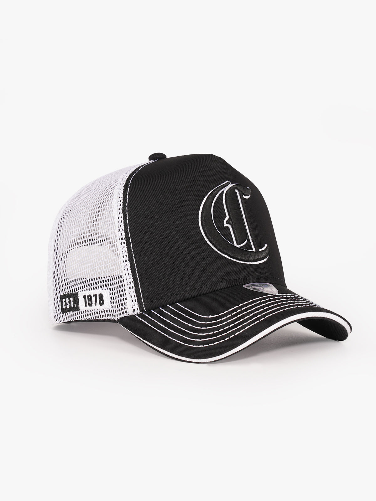 Trucker Hat - Name Collection - Custom Made - Siyah/Beyaz