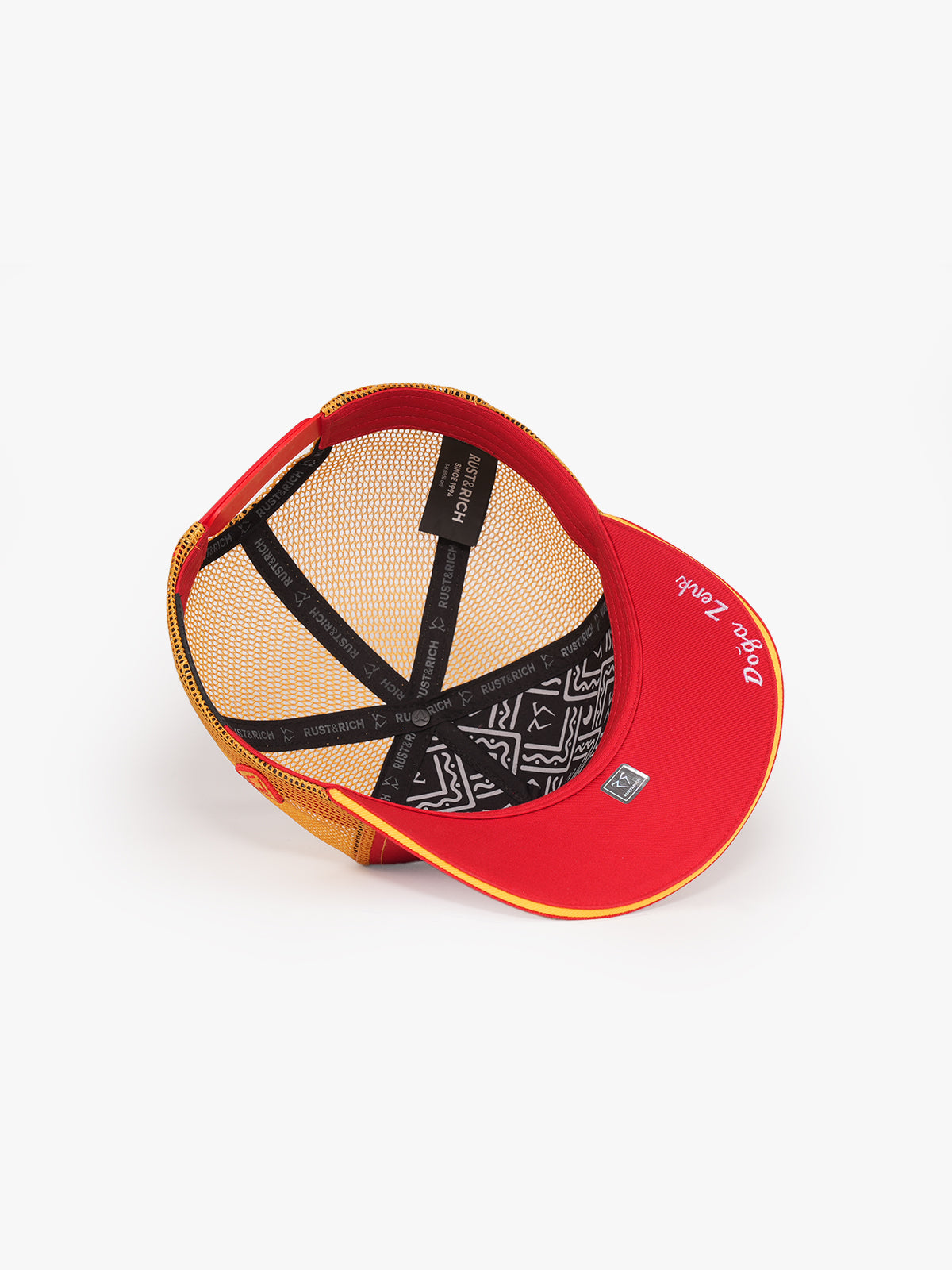 Trucker Hat - Name Collection - Custom Made - Sarı/Kırmızı