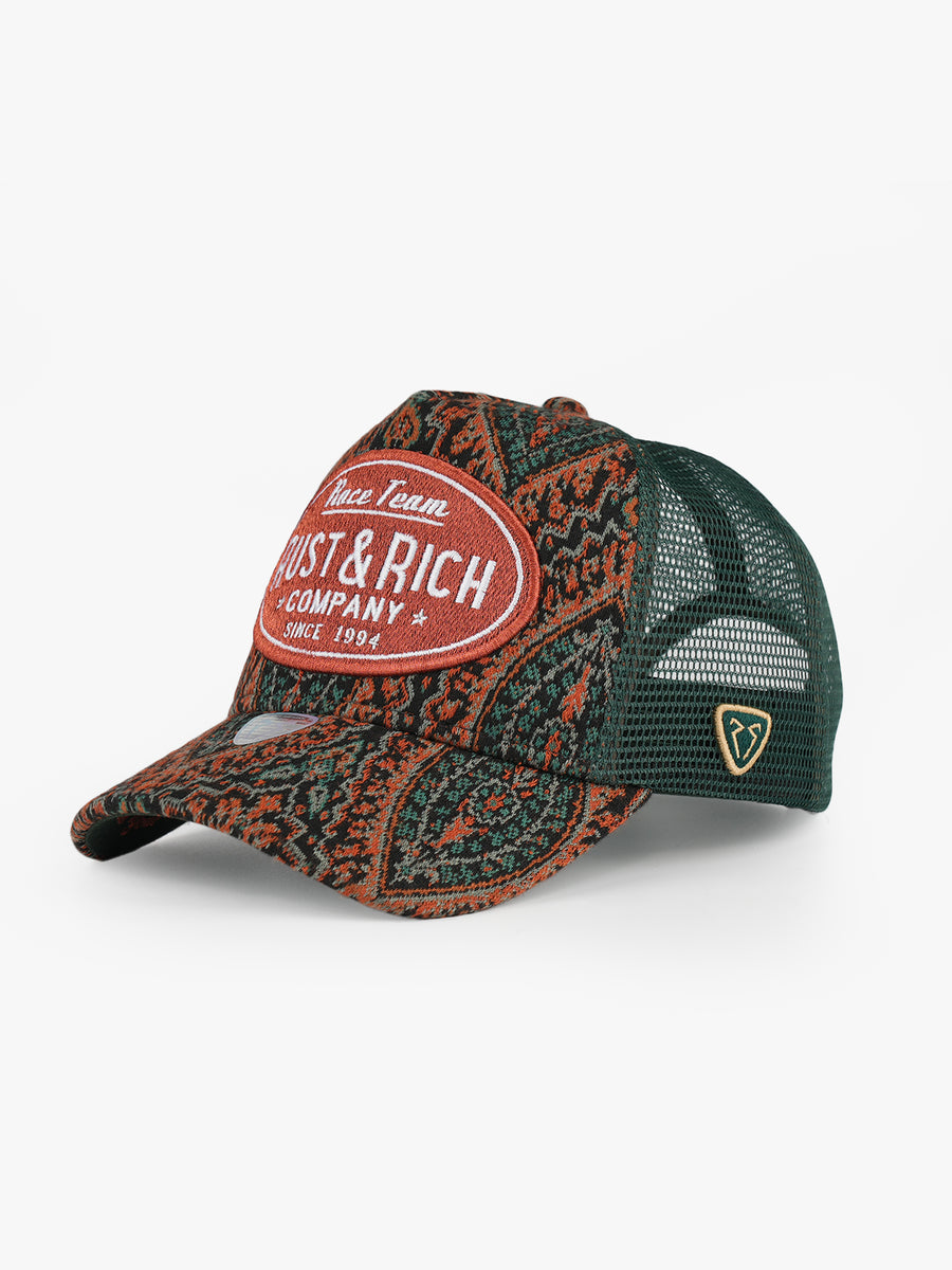 Trucker Hat - Limited Collection - Vintage Race - Taba/Yeşil