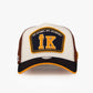 Trucker Hat - Name Collection - Custom Made Two Letters - Ekru/Kahverengi